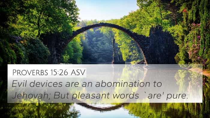 Proverbs 15:26 ASV Bible Verse Image