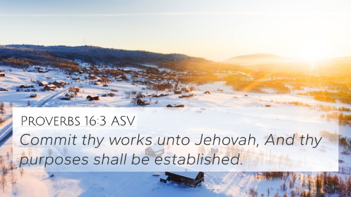 Proverbs 16:3 ASV Bible Verse Image