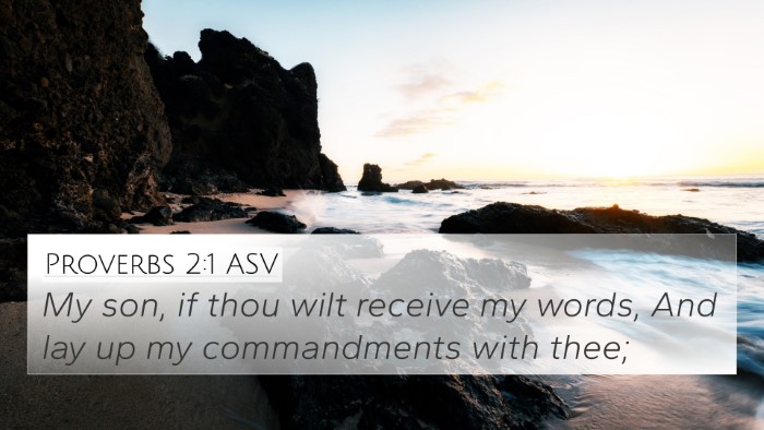 Proverbs 2:1 ASV Bible Verse Image
