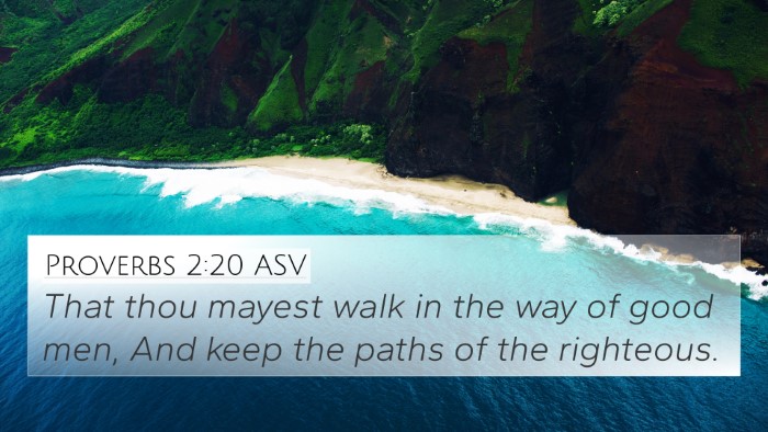 Proverbs 2:20 ASV Bible Verse Image