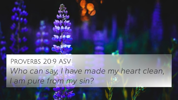 Proverbs 20:9 ASV 4K Wallpaper - Who can say, I have made my heart clean, I am - 4K Wallpaper Bible Verse