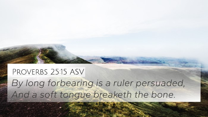 Proverbs 25:15 ASV Bible Verse Image