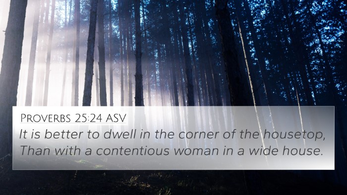 Proverbs 25:24 ASV Bible Verse Image