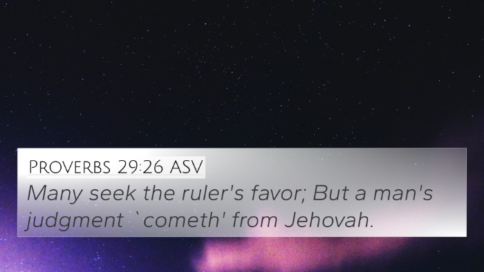 Proverbs 29:26 ASV Bible Verse Image