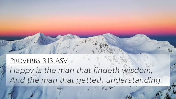 Proverbs 3:13 ASV Bible Verse Image