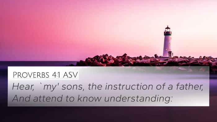 Proverbs 4:1 ASV Bible Verse Image