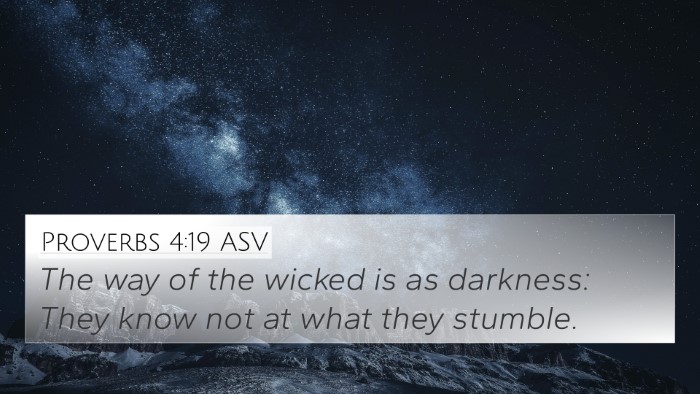 Proverbs 4:19 ASV Bible Verse Image