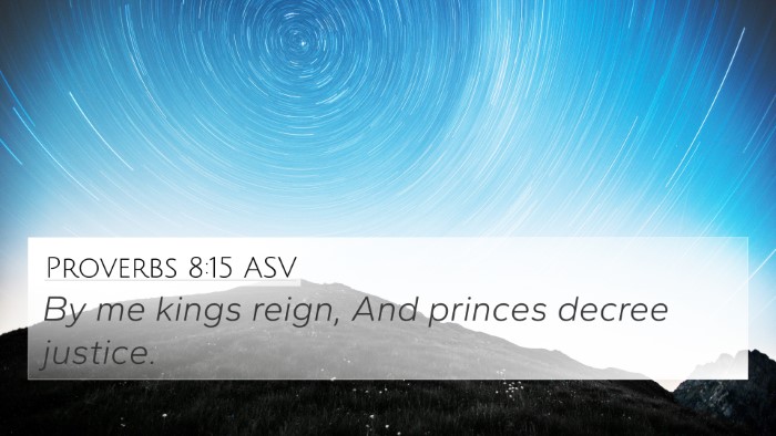 Proverbs 8:15 ASV Bible Verse Image