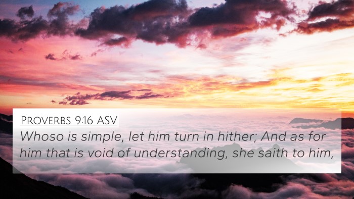 Proverbs 9:16 ASV Bible Verse Image