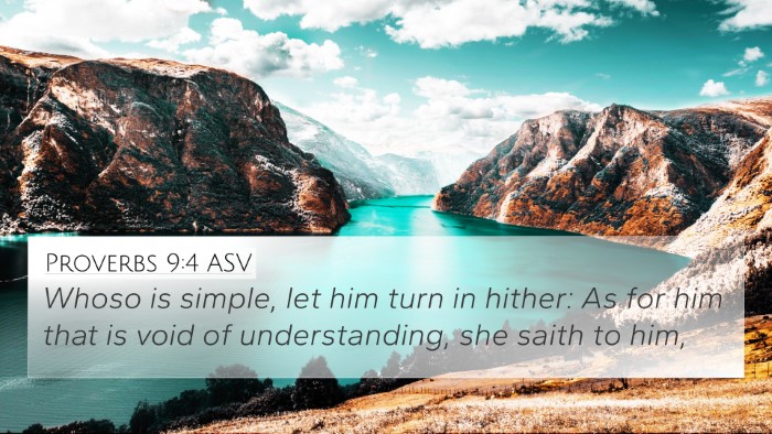 Proverbs 9:4 ASV Bible Verse Image