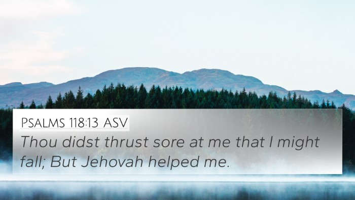 Psalms 118:13 ASV Bible Verse Image