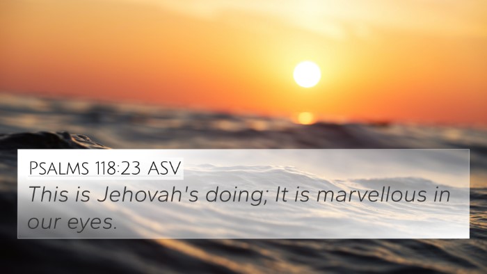 Psalms 118:23 ASV Bible Verse Image