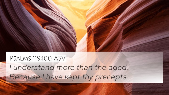 Psalms 119:100 ASV Bible Verse Image