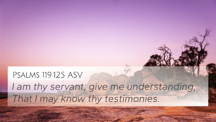 Psalms 119:125 ASV Bible Verse Image