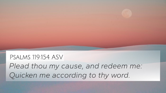 Psalms 119:154 ASV Bible Verse Image