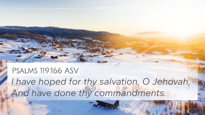 Psalms 119:166 ASV Bible Verse Image