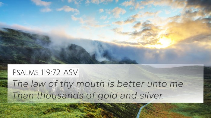 Psalms 119:72 ASV Bible Verse Image