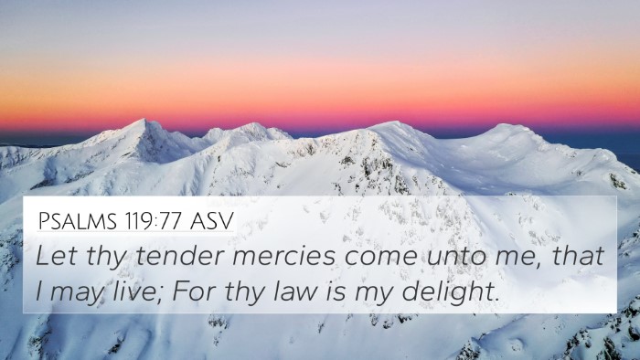 Psalms 119:77 ASV Bible Verse Image