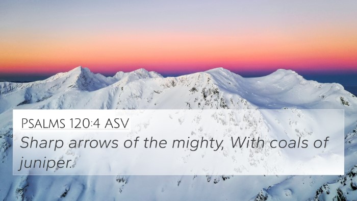 Psalms 120:4 ASV Bible Verse Image