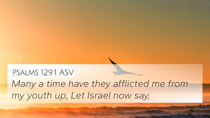 Psalms 129:1 ASV Bible Verse Image