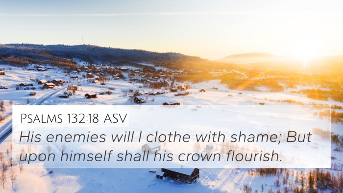 Psalms 132:18 ASV Bible Verse Image