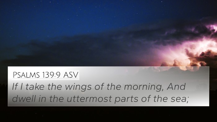 Psalms 139:9 ASV Bible Verse Image