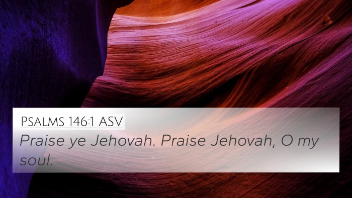 Psalms 146:1 ASV Bible Verse Image