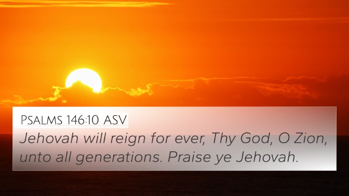 Psalms 146:10 ASV Bible Verse Image