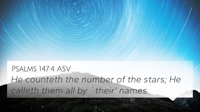 Psalms 147:4 ASV Bible Verse Image