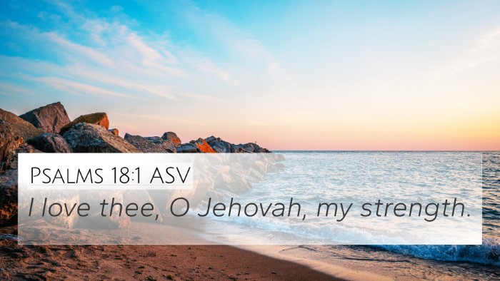 Psalms 18:1 ASV Bible Verse Image