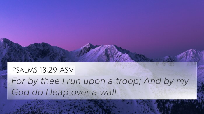 Psalms 18:29 ASV Bible Verse Image