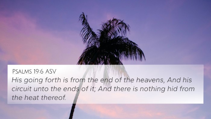 Psalms 19:6 ASV Bible Verse Image