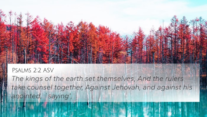 Psalms 2:2 ASV Bible Verse Image