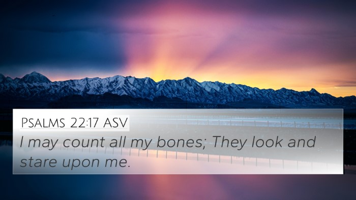 Psalms 22:17 ASV Bible Verse Image