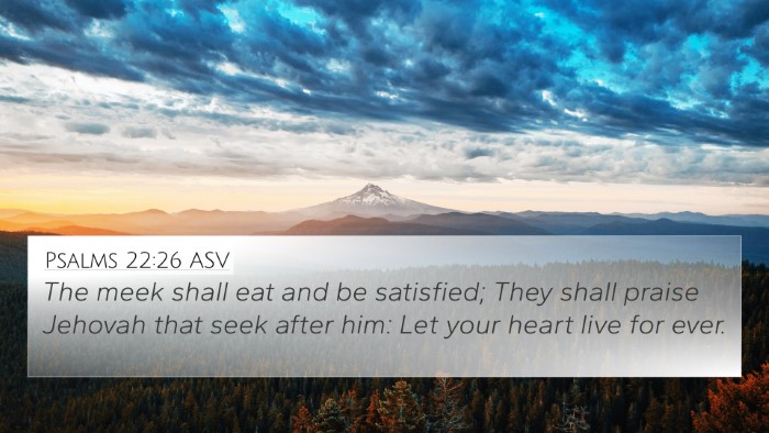 Psalms 22:26 ASV Bible Verse Image