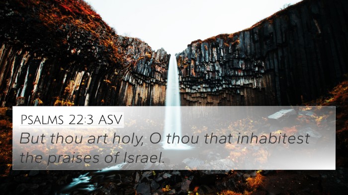 Psalms 22:3 ASV 4K Wallpaper - But thou art holy, O thou that inhabitest the - 4K Wallpaper Bible Verse