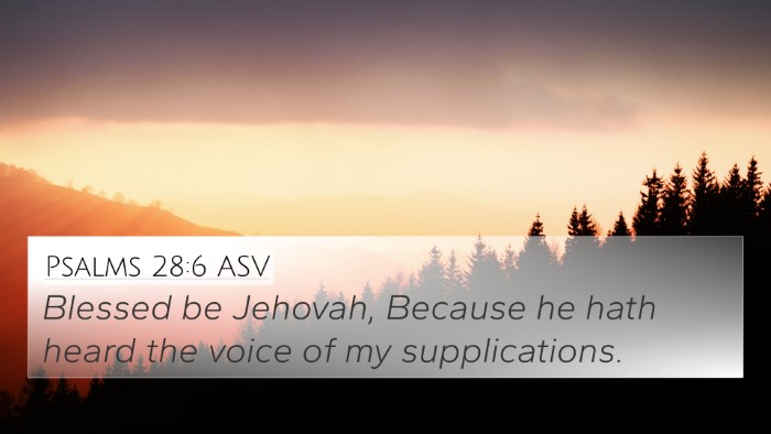 Psalms 28:6 ASV 4K Wallpaper - Blessed be Jehovah, Because he hath heard the - 4K Wallpaper Bible Verse