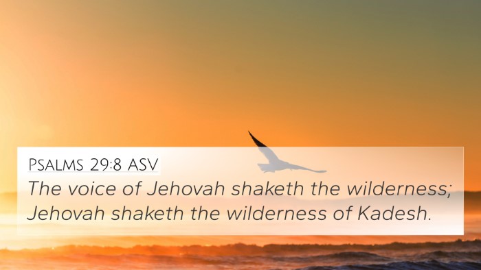 Psalms 29:8 ASV Bible Verse Image