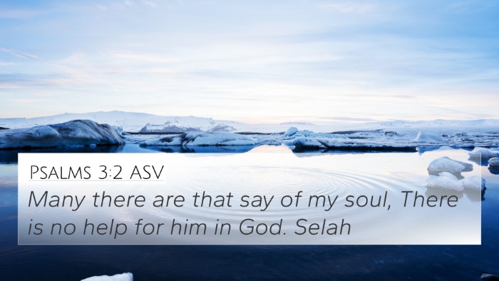 Psalms 3:2 ASV Bible Verse Image