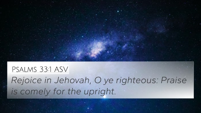 Psalms 33:1 ASV 4K Wallpaper - Rejoice in Jehovah, O ye righteous: Praise is - 4K Wallpaper Bible Verse