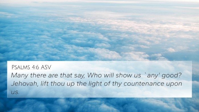 Psalms 4:6 ASV Bible Verse Image