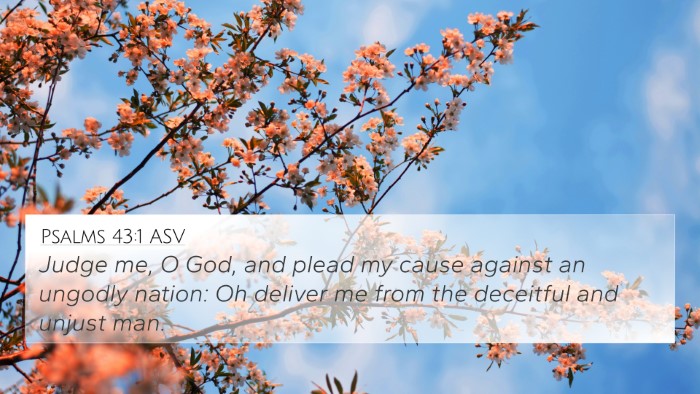 Psalms 43:1 ASV Bible Verse Image