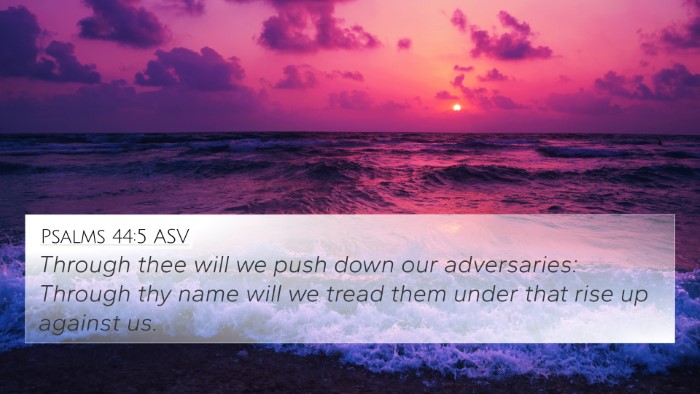 Psalms 44:5 ASV Bible Verse Image
