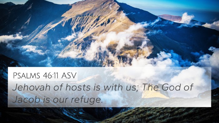 Psalms 46:11 ASV Bible Verse Image