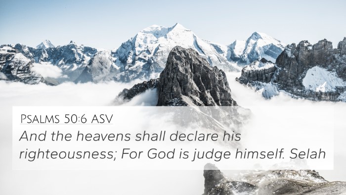 Psalms 50:6 ASV Bible Verse Image