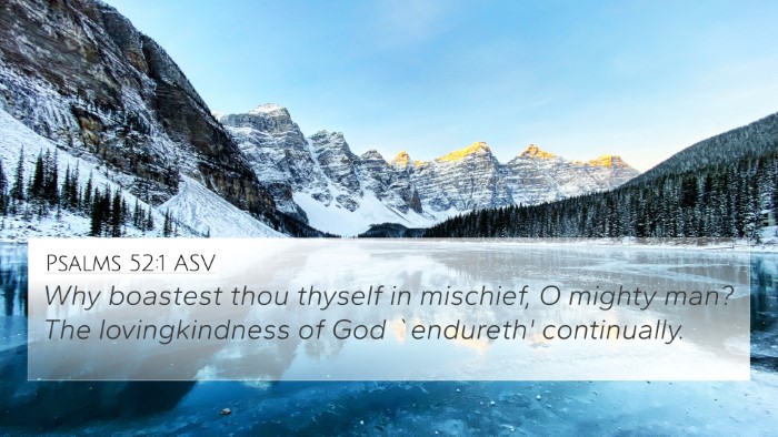 Psalms 52:1 ASV Bible Verse Image