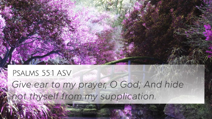 Psalms 55:1 ASV Bible Verse Image