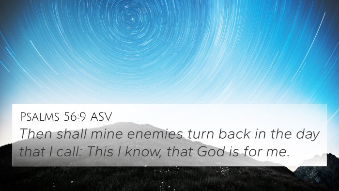 Psalms 56:9 ASV Bible Verse Image
