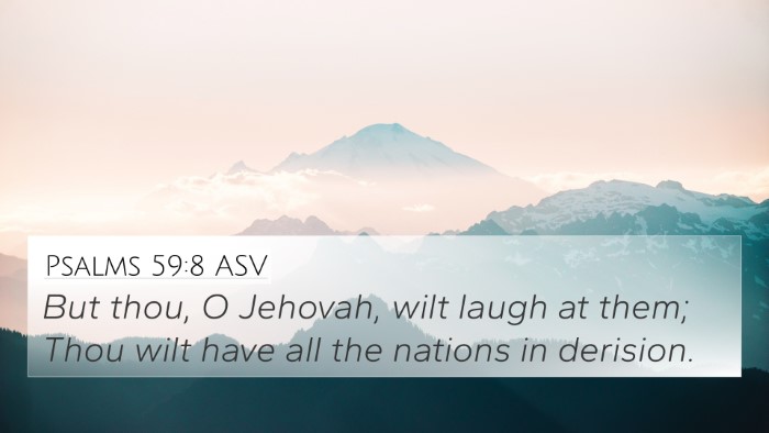 Psalms 59:8 ASV Bible Verse Image