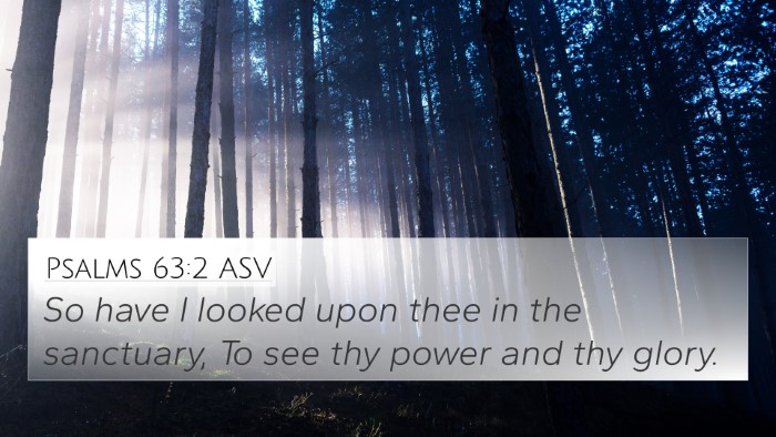 Psalms 63:2 ASV Bible Verse Image